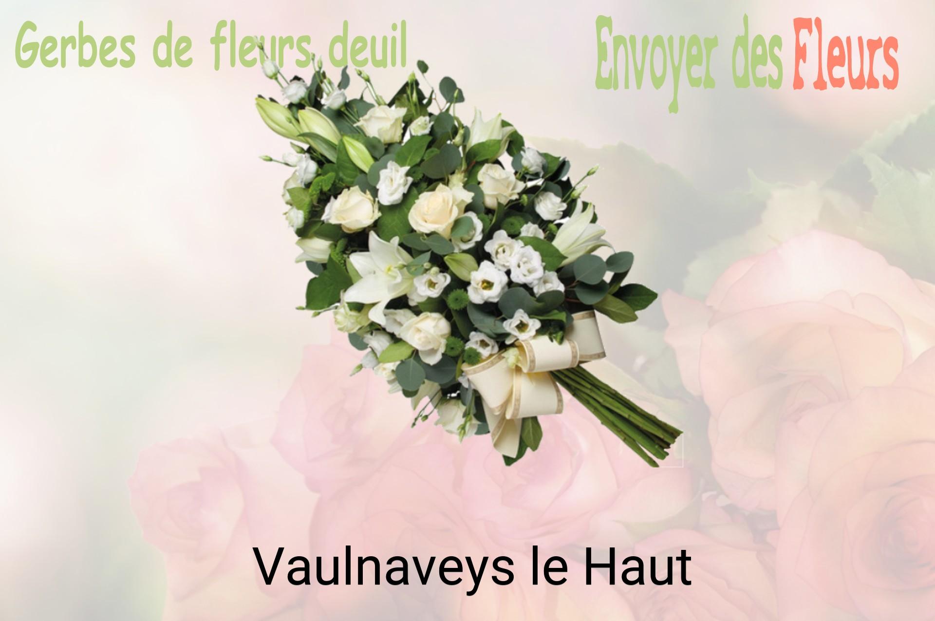 Gerbe de fleurs de deuil livrée à Vaulnaveys-le-Haut